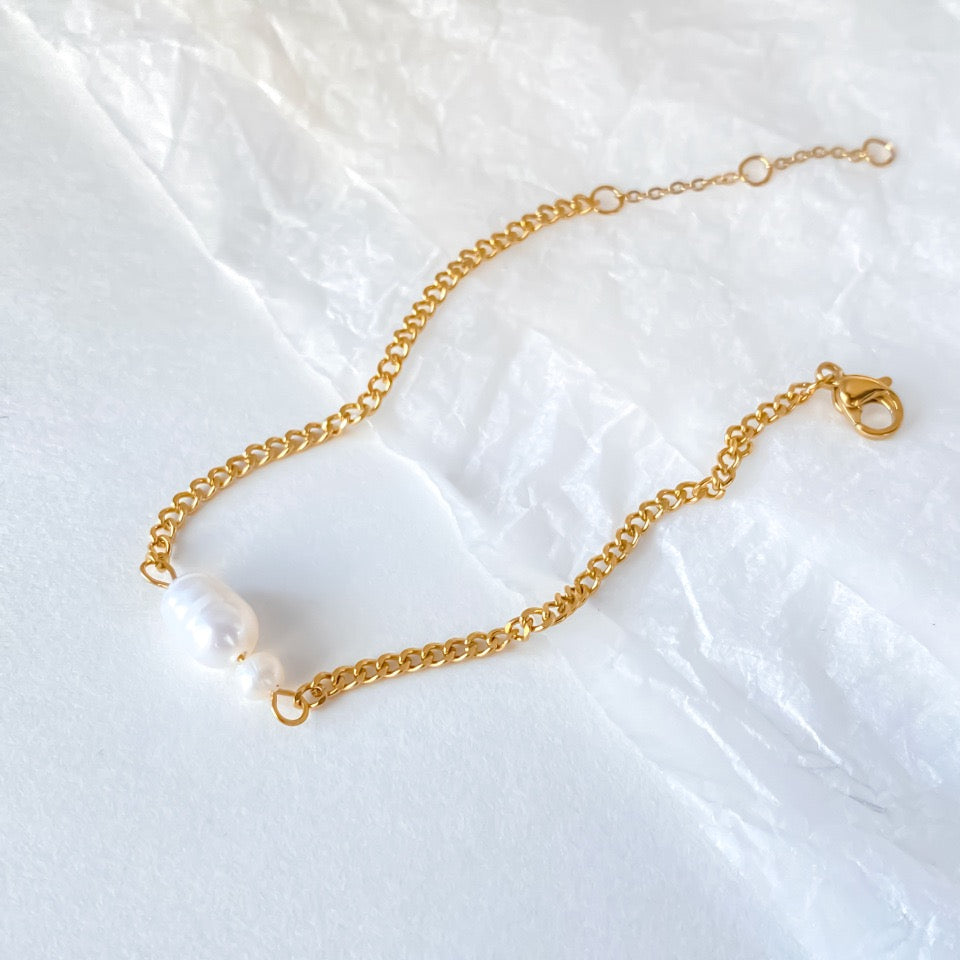 Freshwater Pearl Chain Bracelet