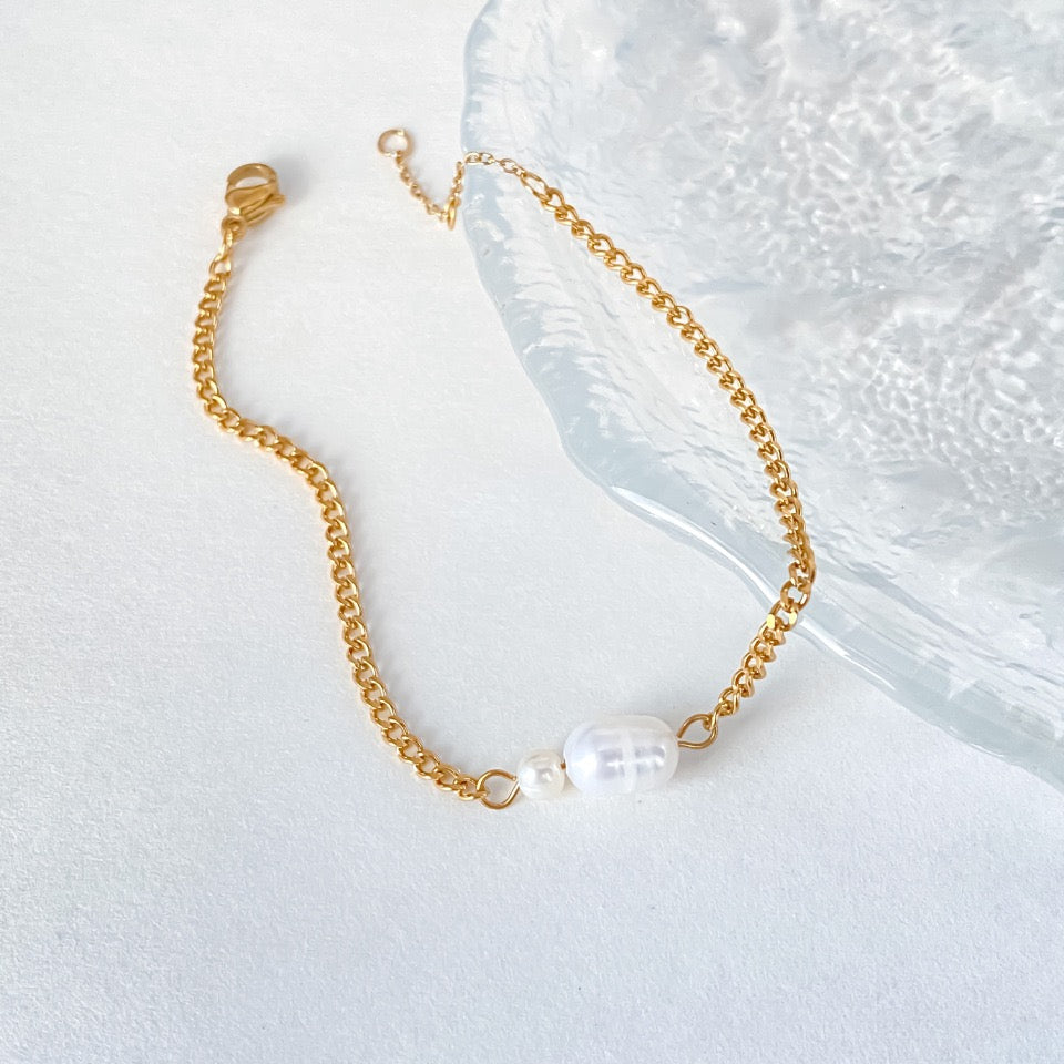 Freshwater Pearl Chain Bracelet