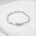 Freshwater Pearl & Stainless Steel Bracelet